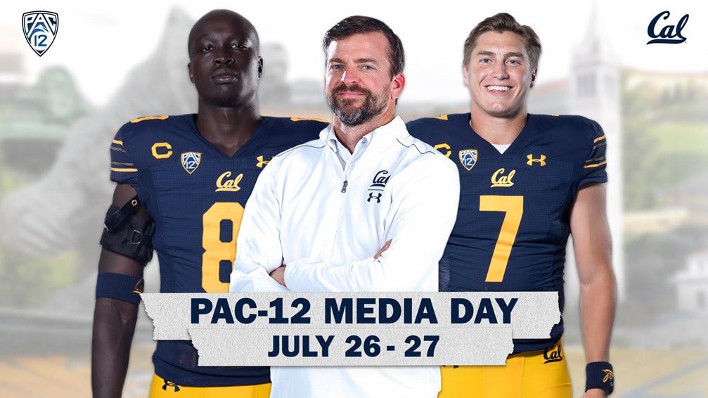 2021-07-26 Deng, Garbers And Wilcox At Pac-12 Football Media Day