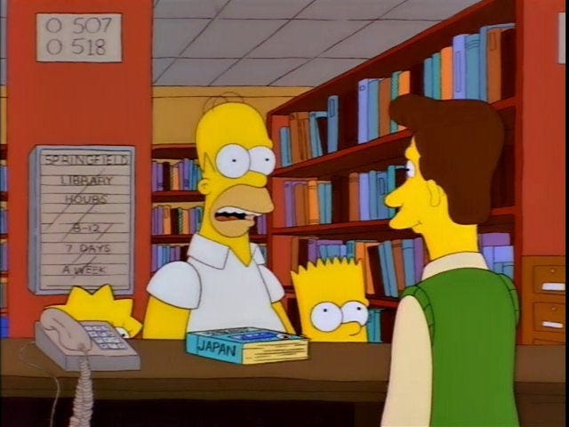 r/TheSimpsons - Okay. Here you go. The phone book for Hokkaido, Japan. Thank you. May I use your phone?