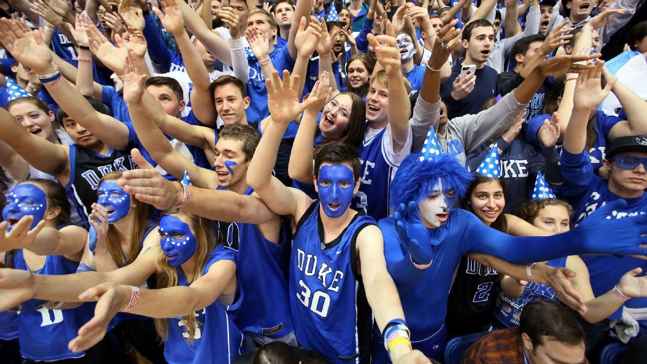 Duke won't have fans for college basketball games due to coronavirus