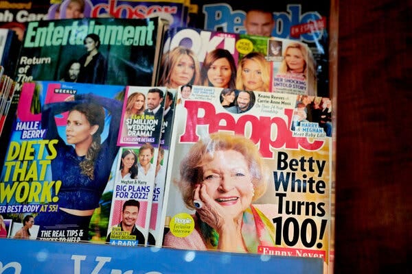 The issue of People Magazine featuring Betty White on the cover was on newsstands in New York this week.