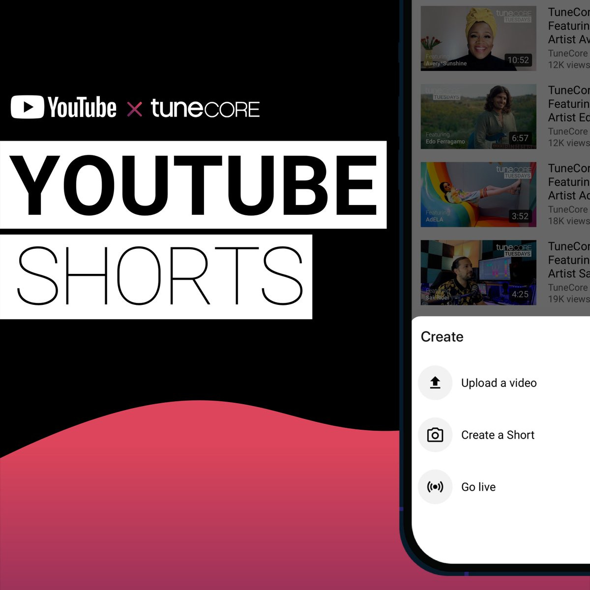 TuneCore on Twitter: &quot;Exciting news for TuneCore artists - songs you have  distributed to YouTube Music were just added to the YouTube Shorts music  library🔊YouTube Shorts [Beta] is a new short form