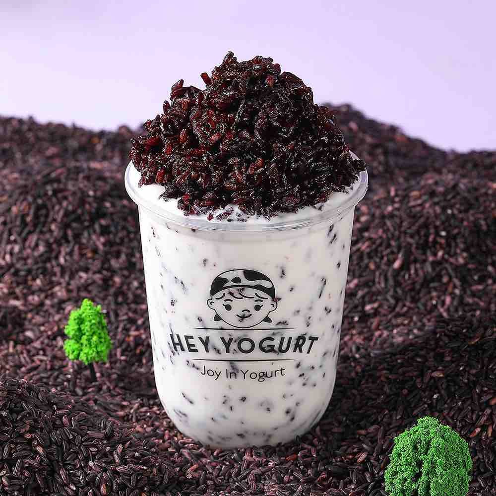 purple rice yogurt drink