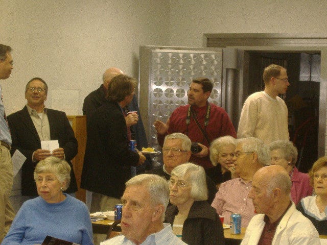 Salisbury area blogger and Harris supporter Joe Albero (center, in red with camera) also provided pictorial coverage of the event.