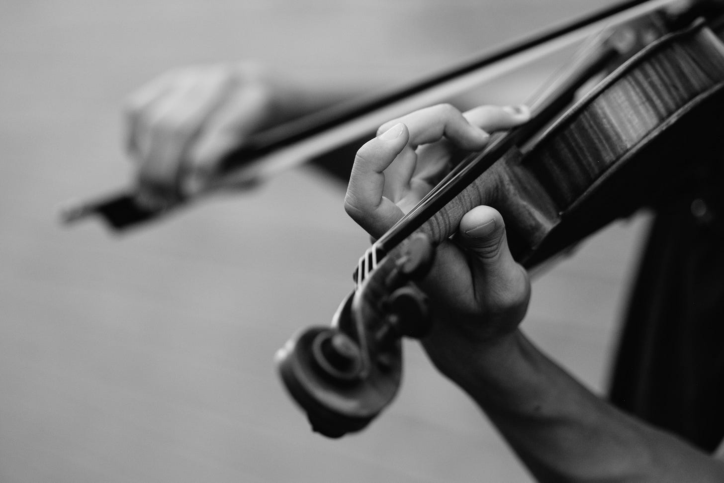 black and white violin