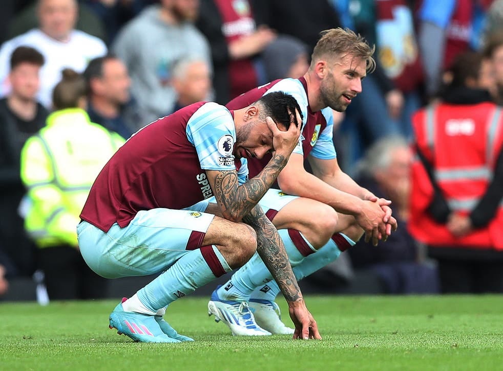 Burnley relegated from Premier League after defeat by Newcastle as Leeds  survive on final day | The Independent
