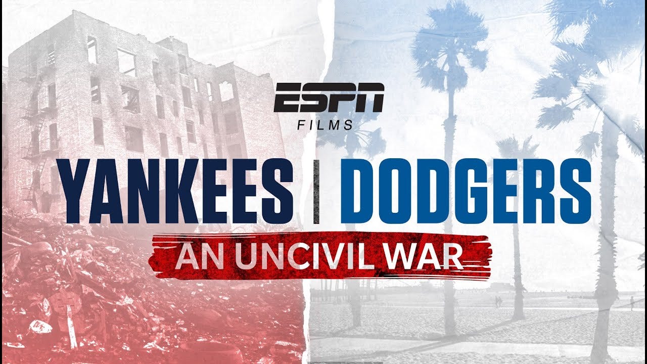 Yankees-Dodgers: An Uncivil War | ESPN Films | September 27th 9pm ET on  ESPN - YouTube
