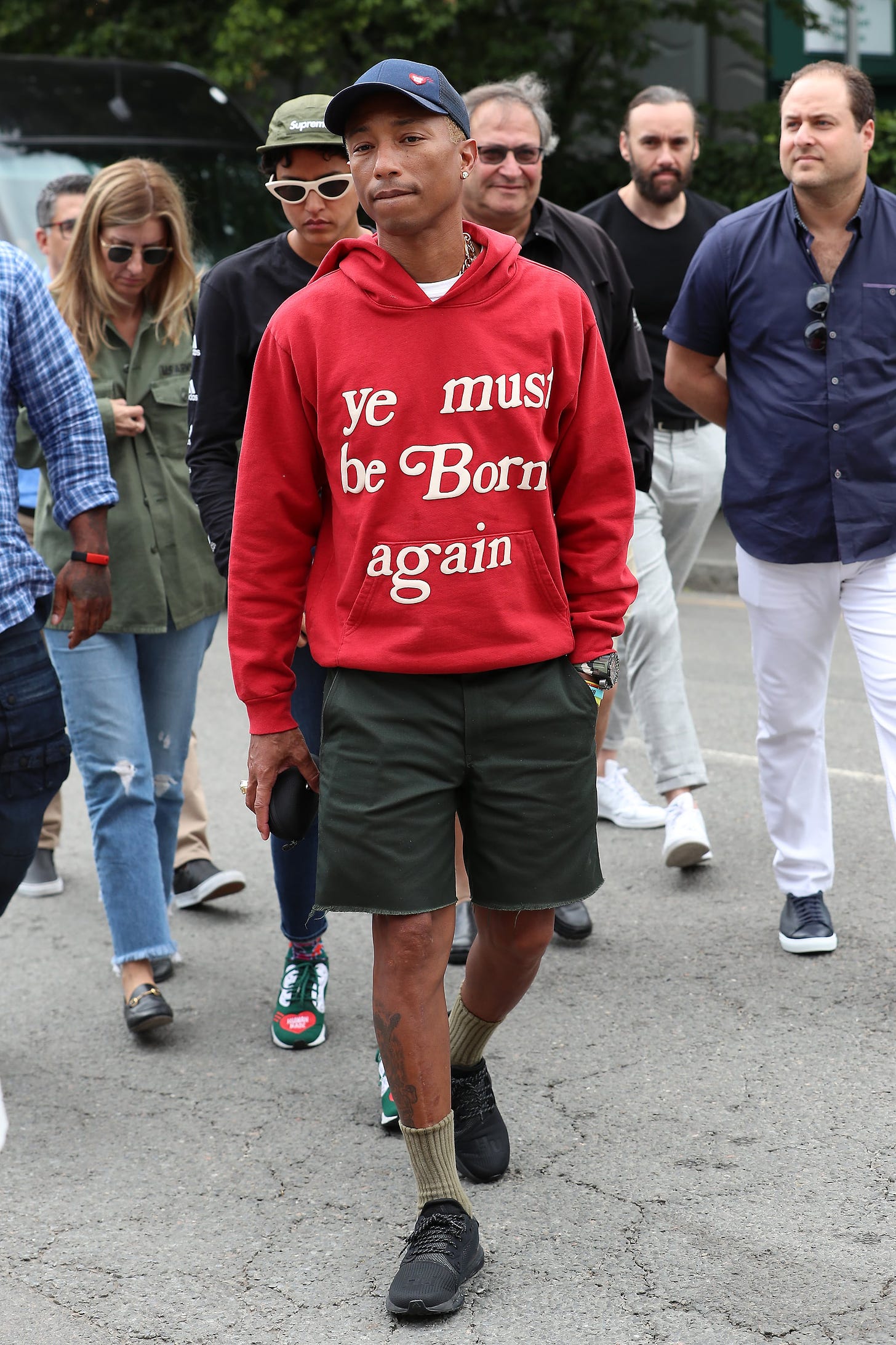 Pharrell Williams at Wimbledon 2019 | The Best Wimbledon Celebrity Fashion  Moments of All Time | POPSUGAR Fashion Photo 10