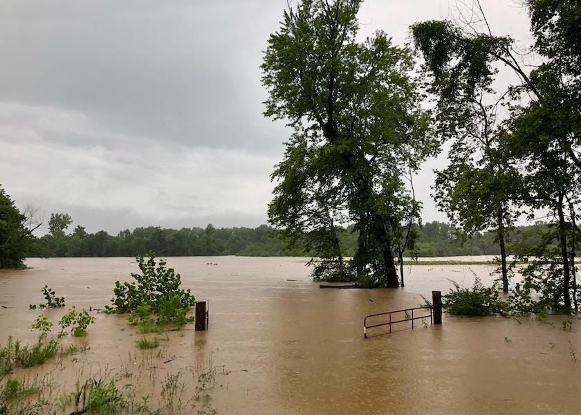 Farmers around Troy, Mo. saw 14.1 inches of rain late Monday night into Tuesday morning. The intense rainfall caused flooding for area farmers.