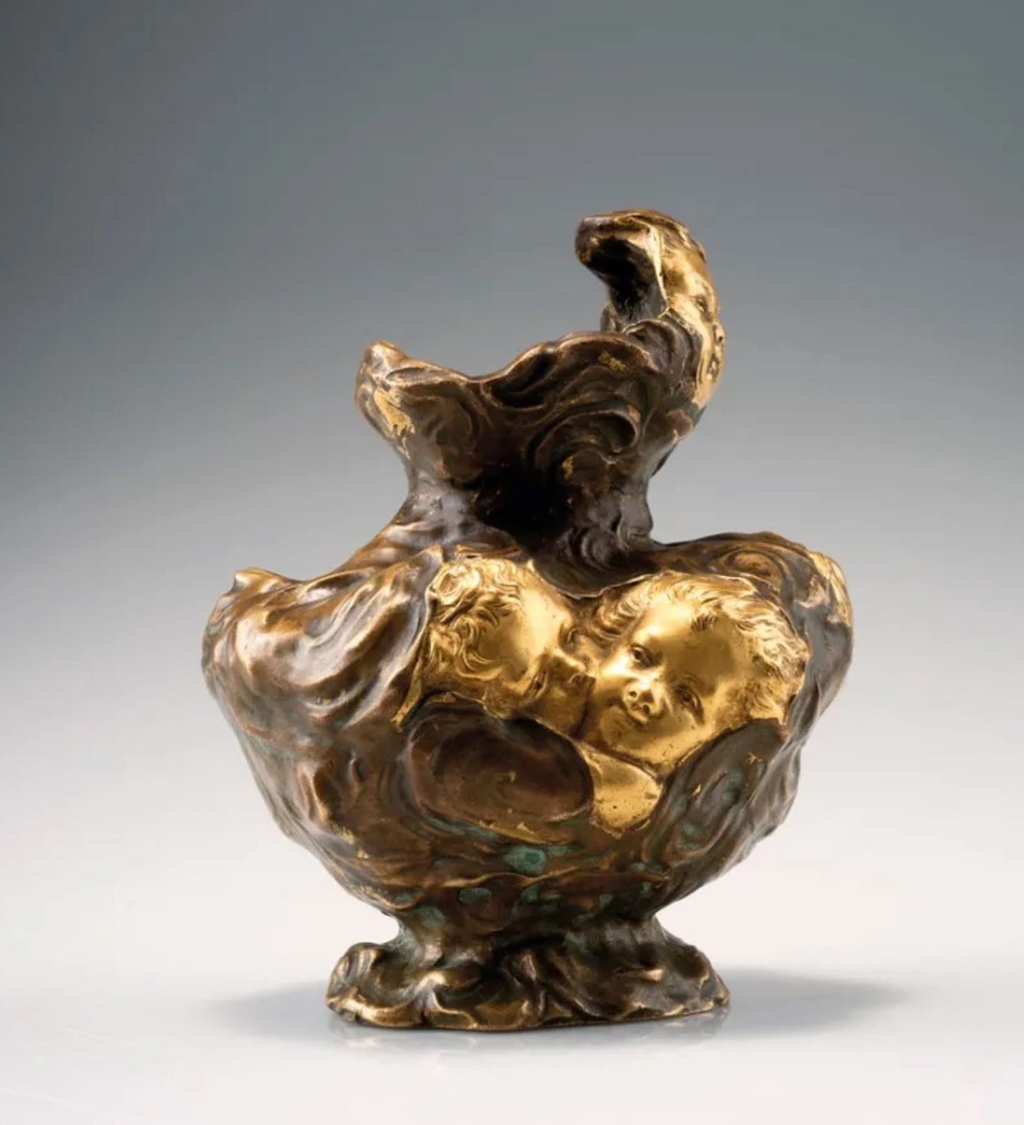 Jules André Méliodon, Vase with putti, 1896, bronze edition by the Louchet foundry, Quittenbaum 2011-10-25 lot #7870.