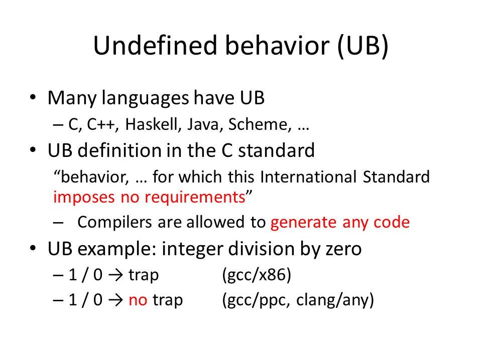 Undefined Behavior What happened to my code? - ppt download