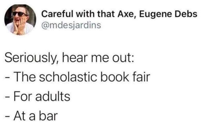 scholastic book fair for adults