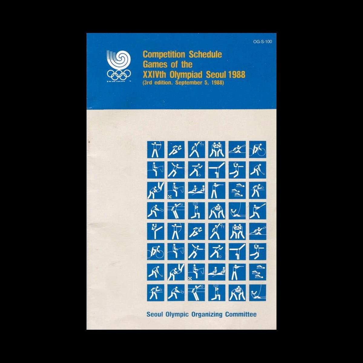Competition schedule for the Seoul Olympic Games, Yang Sung-Chun's 1983 logo for Seoul '88, Brand Guidelines, Logo Histories, LogoArchive
