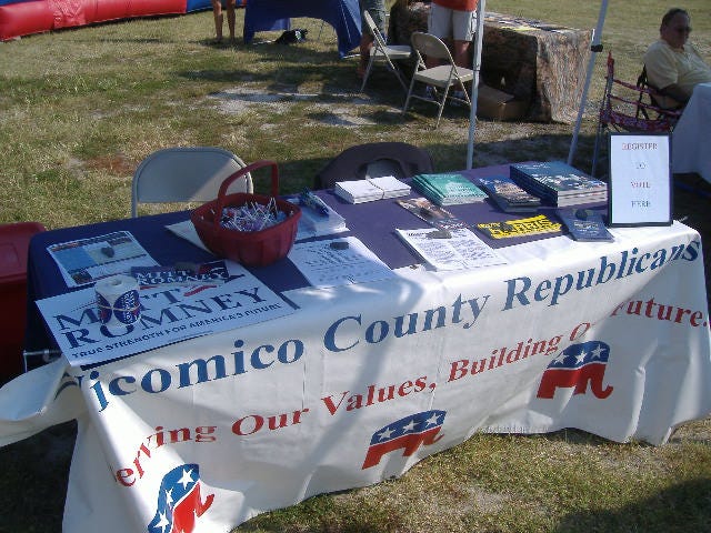 Some of the political wares we were pressing.