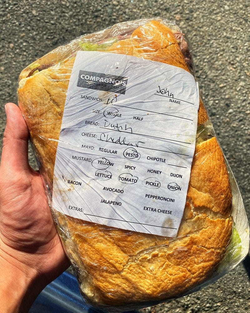 Photo of Compagno's Market & Deli - Monterey, CA, United States. Compagno's makes some pretty substantial sandwiches