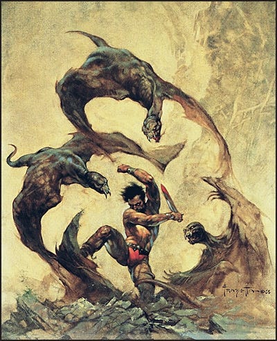 FANTASTIC PAINTINGS OF FRAZETTA Deluxe (Bumped) – Buds Art Books