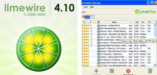 Downloading all the latest hits on Limewire. | Growing up, Latest hits,  Remember