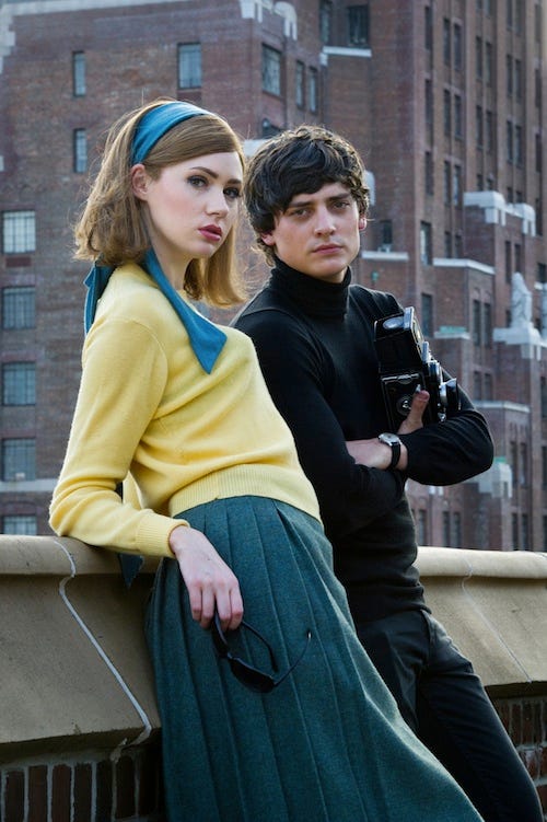 Karen Gillan and Aneurin Barnard in We'll Take Manhattan