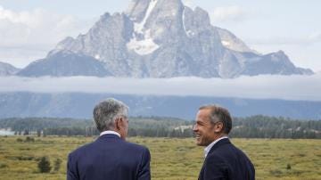 In 2019 when he was governor of the Bank of England Mark Carney went to Jackson Hole, where he met Jerome Powell, the Federal Reserve