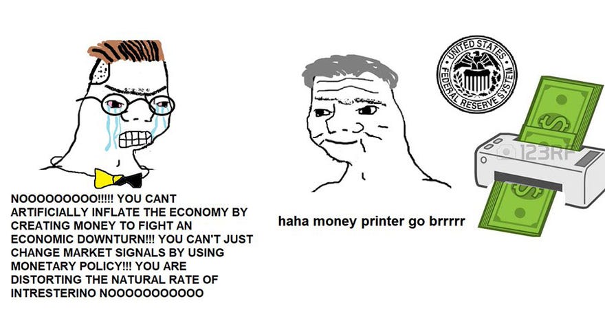 Wojak Go Brrr Memes - 'Haha Money Printer Go Brrr' - StayHipp