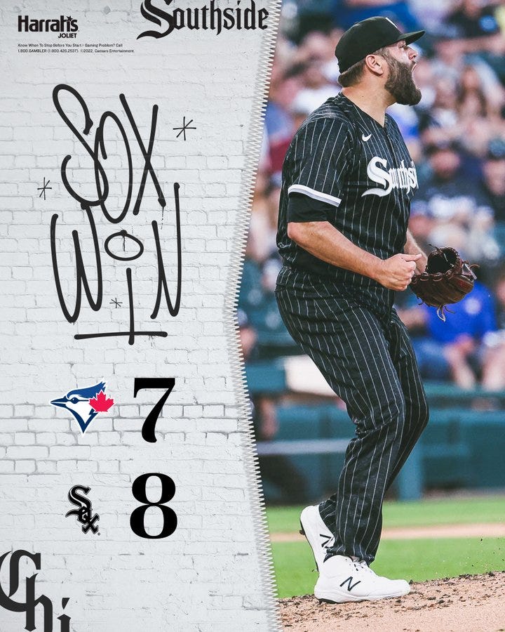 White Sox City Connect win graphic