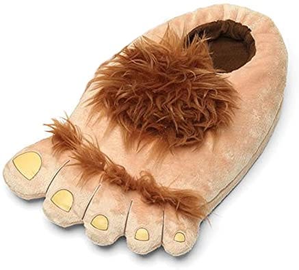 Ibeauti Men&#39;s Big Feet Furry Monster Adventure Slippers Comfortable Novelty  Warm Winter Hobbit Feet Slippers for Adults ( Men: US 11 ) : Amazon.ca:  Clothing, Shoes &amp; Accessories