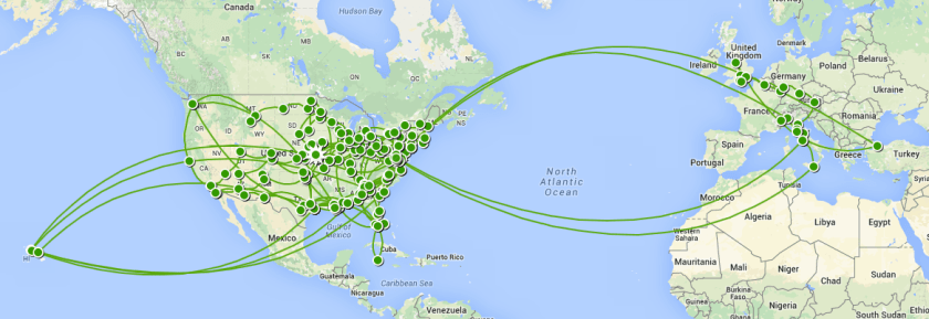 My travels from June 2012 through February 2015.