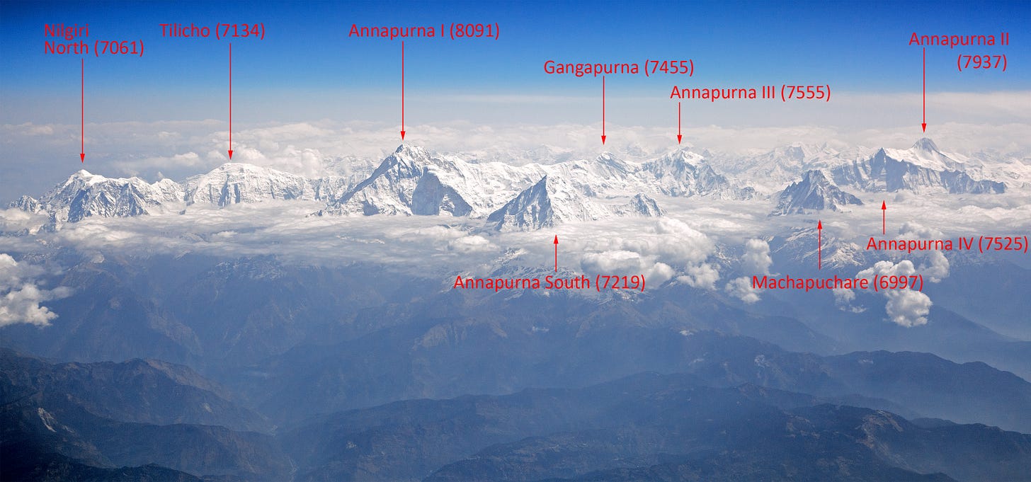 Annapurna (mountain range) - Wikipedia