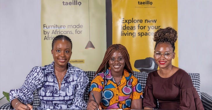 three women seated, Taeillo founders