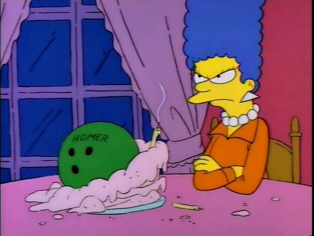 Marge receives a gift from Homer