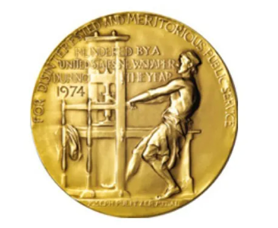 a Pulitzer Prize medal