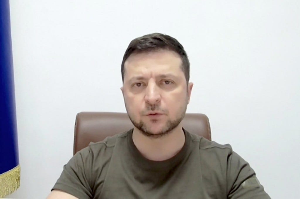 Ukrainian President Volodymyr Zelensky