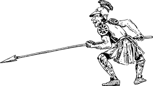 Man with spear | Public domain vectors