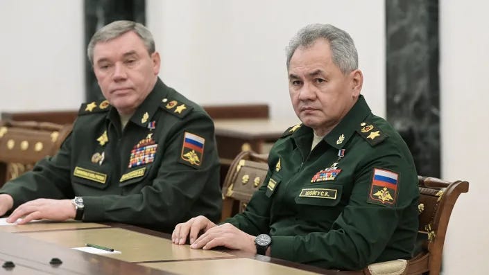 Russian Defence Minister Sergei Shoigu attends meeting
