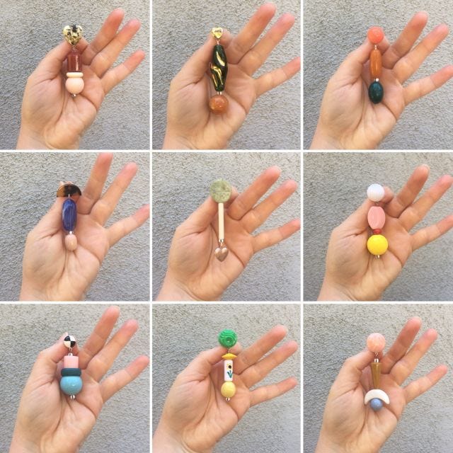 nine new pairs of elemenopy earrings