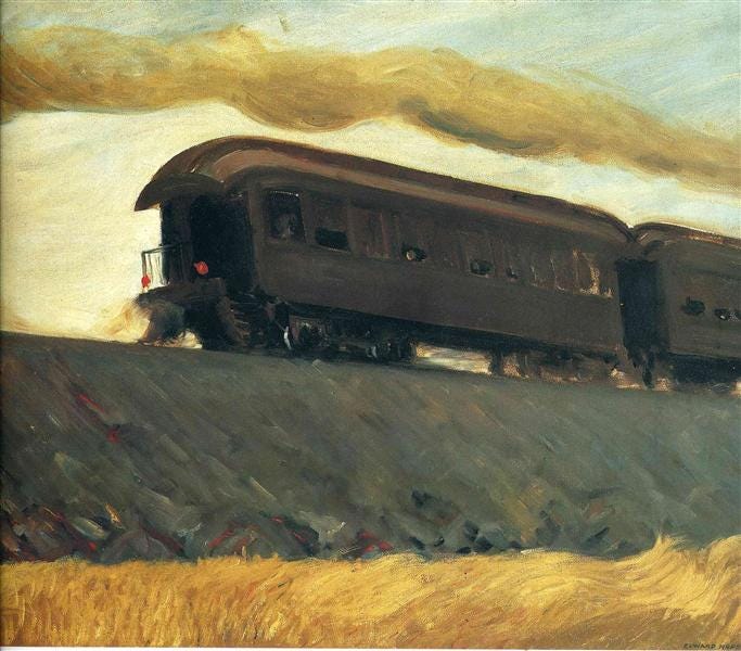 Railroad Train, 1908 - Edward Hopper