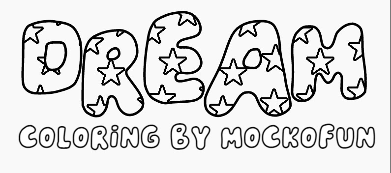 Word Coloring Pages