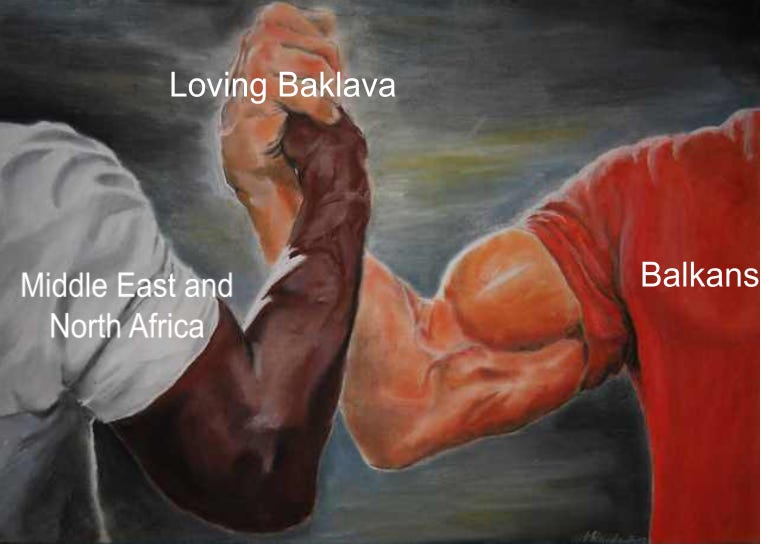 Love for baklava is what unites us the most. | /r/2balkan4you/top/ | Balkan  Memes | Know Your Meme