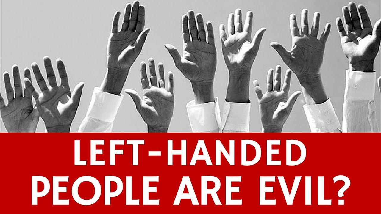 Lefties are Evil: Bias against Left-Handed People in History - YouTube