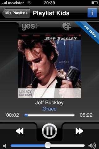 Yes.fm en el iPhone