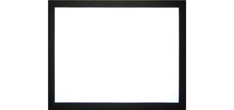 Opera "The End" di Felix Gonzalez-Torras: un quadrato completamente bianco con una cornice nera.