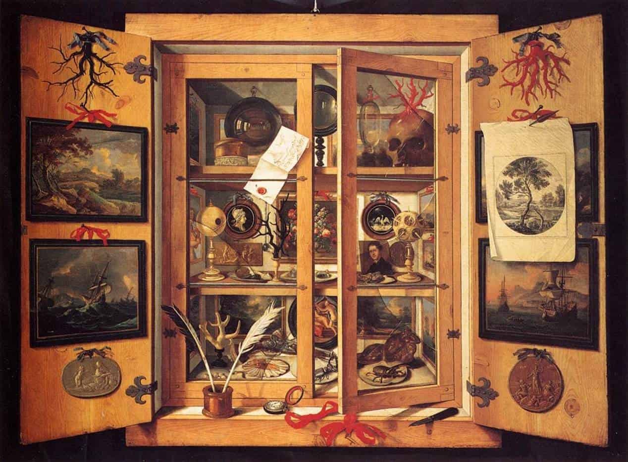 A cabinet! With fun things inside!