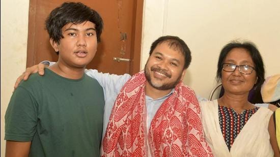Akhil Gogoi, in jail for 18 months, gets 2 day parole to meet mother and  son | Latest News India - Hindustan Times