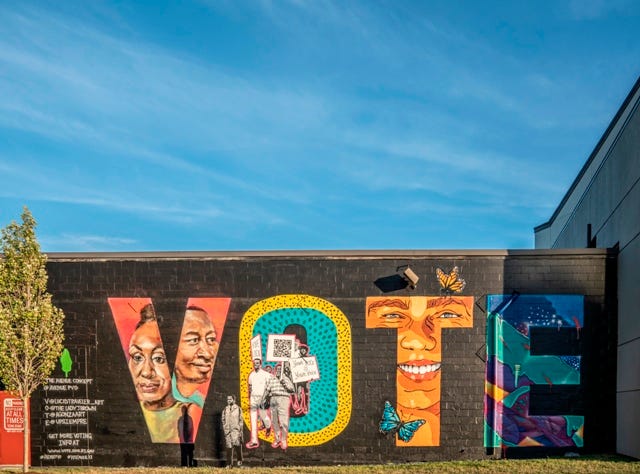 The Avenue Concept Unveils New “VOTE” Mural - I Support Street ArtI Support  Street Art
