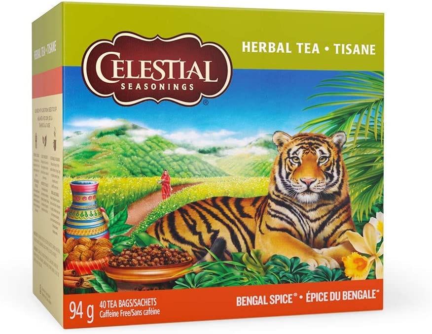 Celestial Seasonings Bengal Spice Herbal Tea, 40 Tea Bags per box, 1 box:  Amazon.ca: Grocery