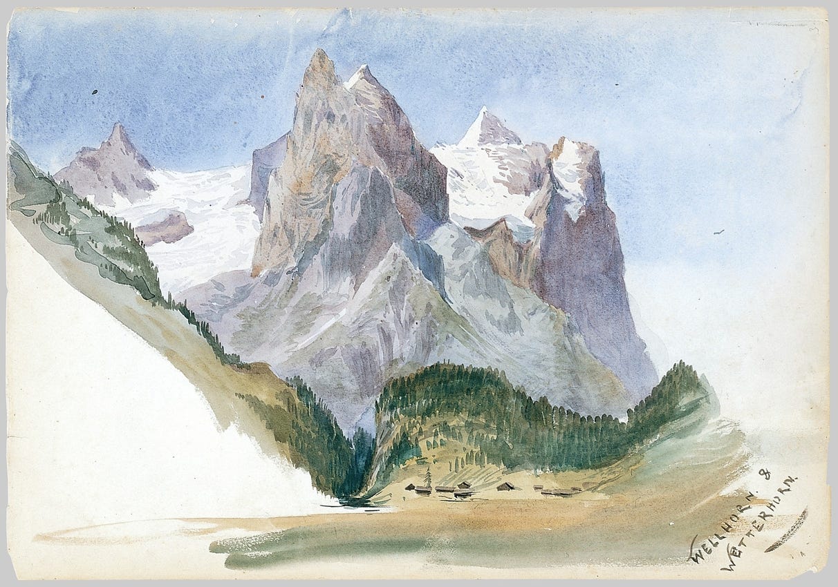 Matterhorn from Zmutt Glacier, Zermatt (1870)