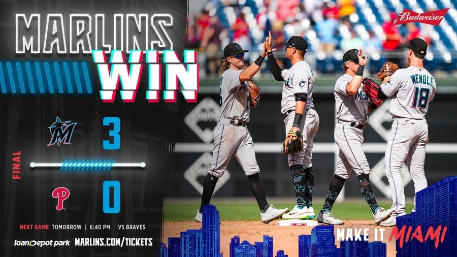 Marlins win graphic