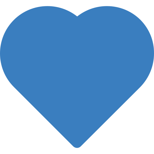 A picture of a blue heart emoji.