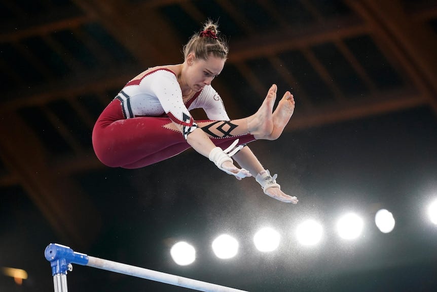 German gymnastics team, tired of &#39;sexualisation,&#39; wears unitards at Tokyo  Olympics - ABC News