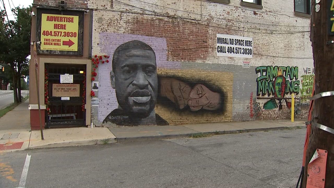 Artist hopes mural of George Floyd in downtown Atlanta keeps current  conversations going – WSB-TV Channel 2 - Atlanta
