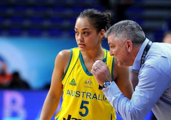 Leilani Mitchell in her recent Aussie Opals campaign where she played a valuable role. Photo Credit: Basketball Australia